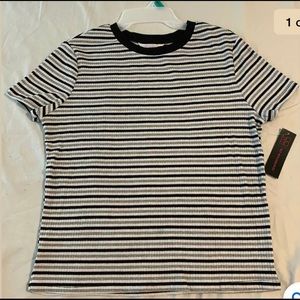 PLUS SIZE TEE XL Top Shirt Gray, Black & White